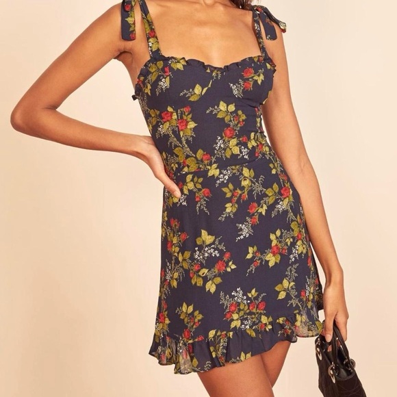 Reformation NWOT Christine Dress in Bordeaux, Size: 10